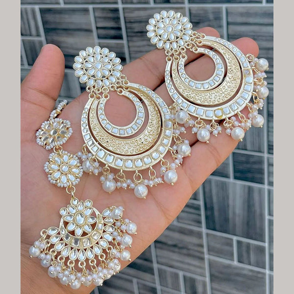 Huda Kundan Earrings - Kuvar Jewels